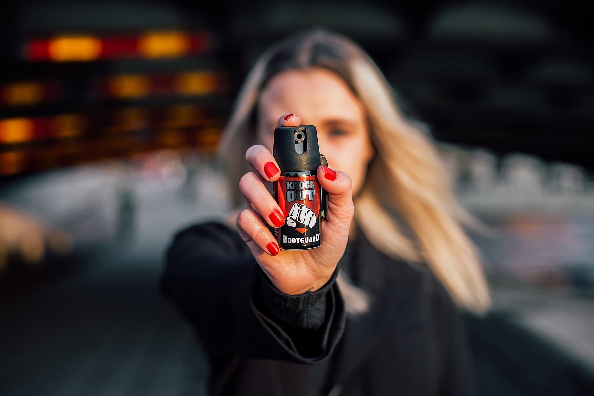 Eine Dose Pfefferspray zur Selbstverteidigung